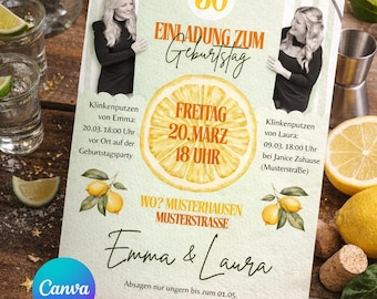 Invito per il 30° compleanno (Canva, modificabile) Link a Canva