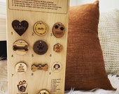 Wooden ID pet tag. Gift for pet lovers