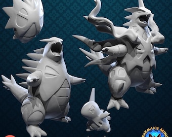 Tyranitar/Mega Tyranitar line 35mm scale series