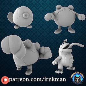 Poliwag Evolution line 35mm scale series