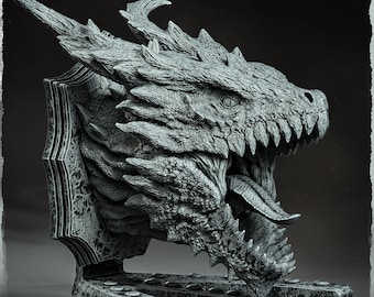 Emerald Dragon head trophy