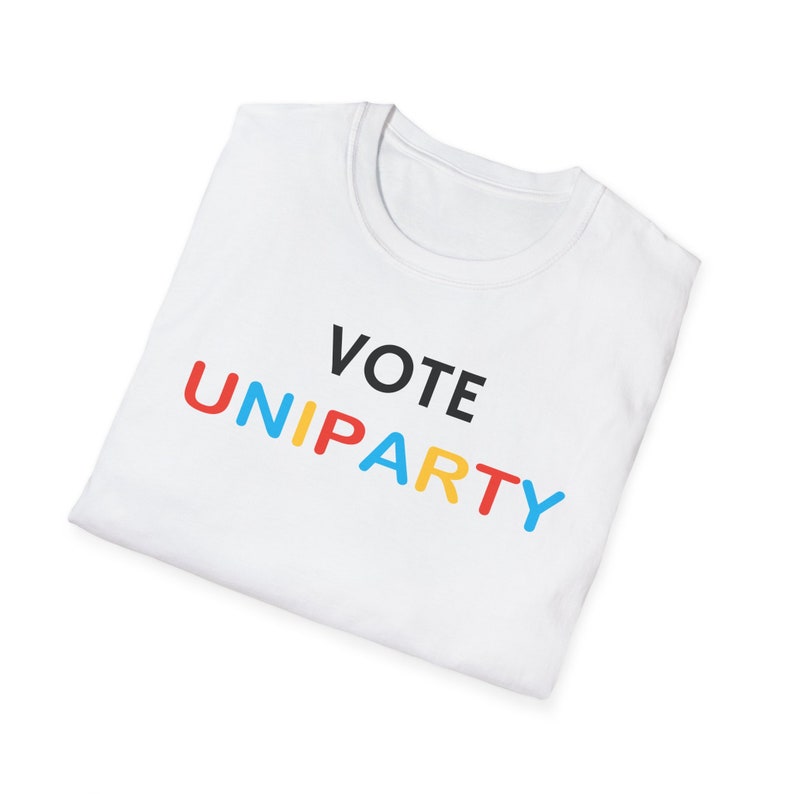 Funny Uniparty T-Shirt - Satirical Election Tee White