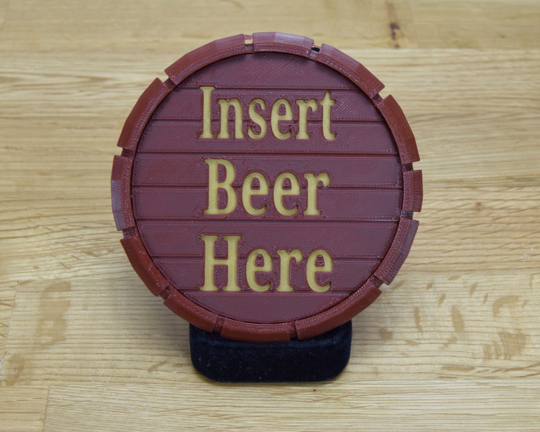 BEER MAT Personalised Beer Mat in Shape of Top of a Beer Etsy