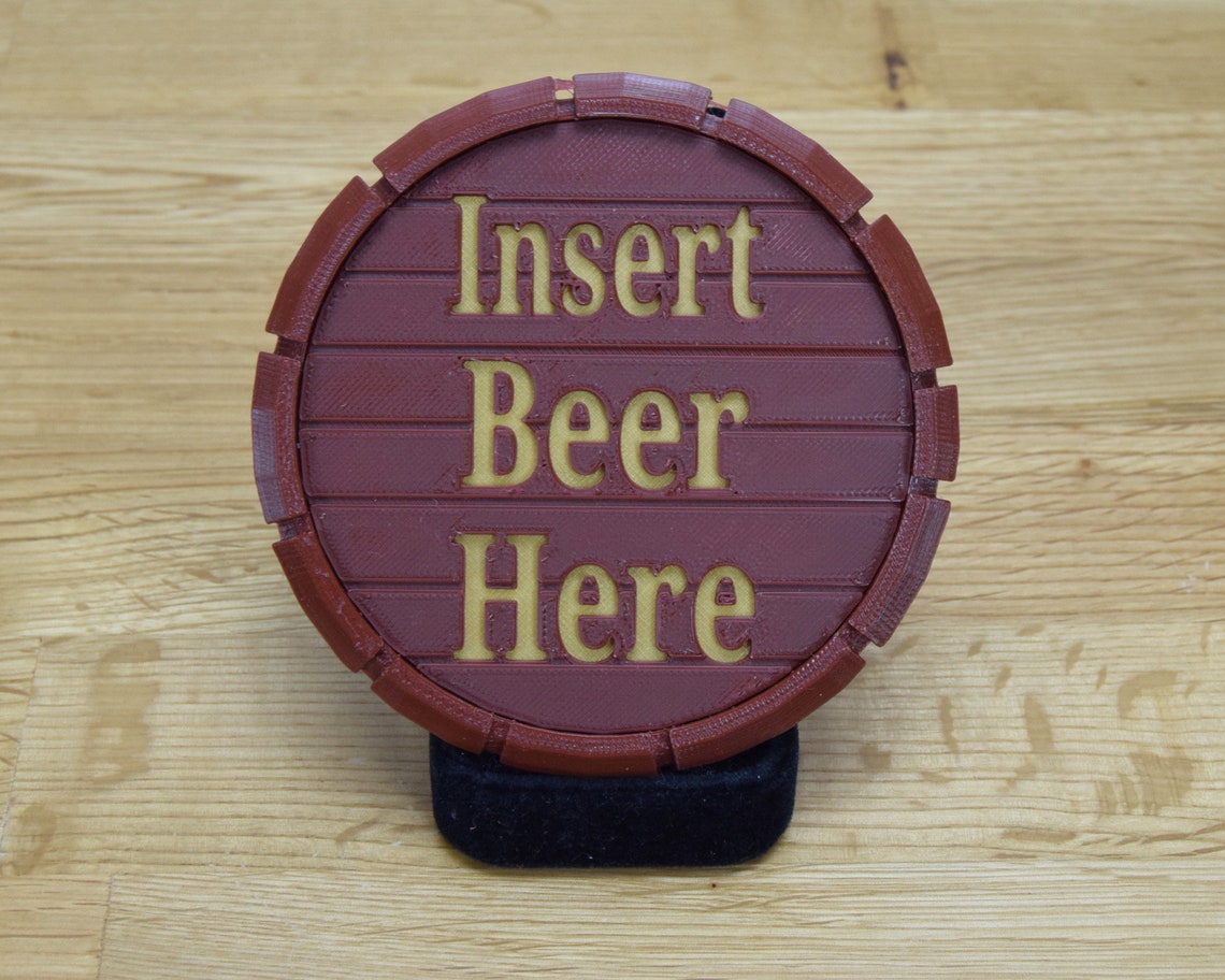 Personalised BEER MAT DARK beer mat in the shape of the top Etsy