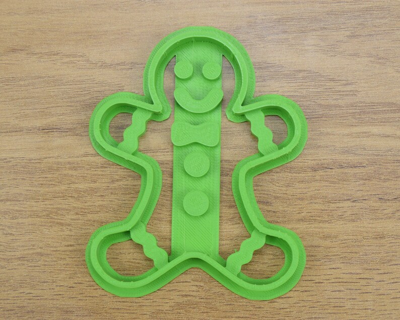 Gingerbread Man cookie cutter - party food Green