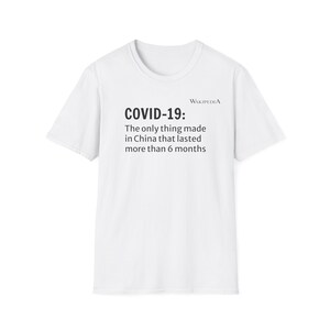 COVID t-shirt. Covid-19 shirt. White