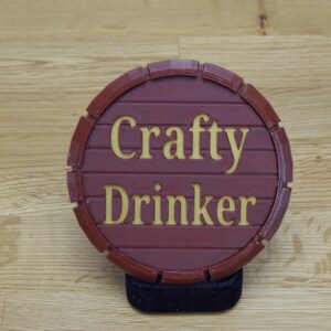 Personalized Beer Mat - Beer Barrel Design, Eco-Friendly Father's Day Gift image 4