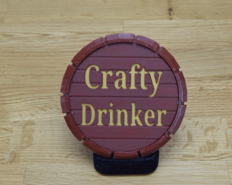 Personalized Beer Mat - Beer Barrel Design, Eco-Friendly Father's Day Gift image 4