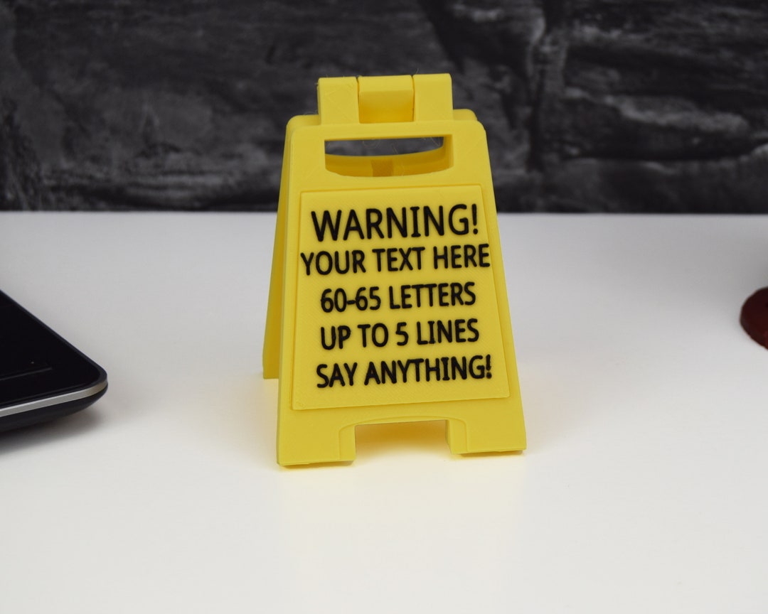 Write A Message Sign Your Own Message on a MEDIUM SIGN. Quirky Desktop Sign With Your Own ...