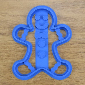 Gingerbread Man cookie cutter - party food Blue