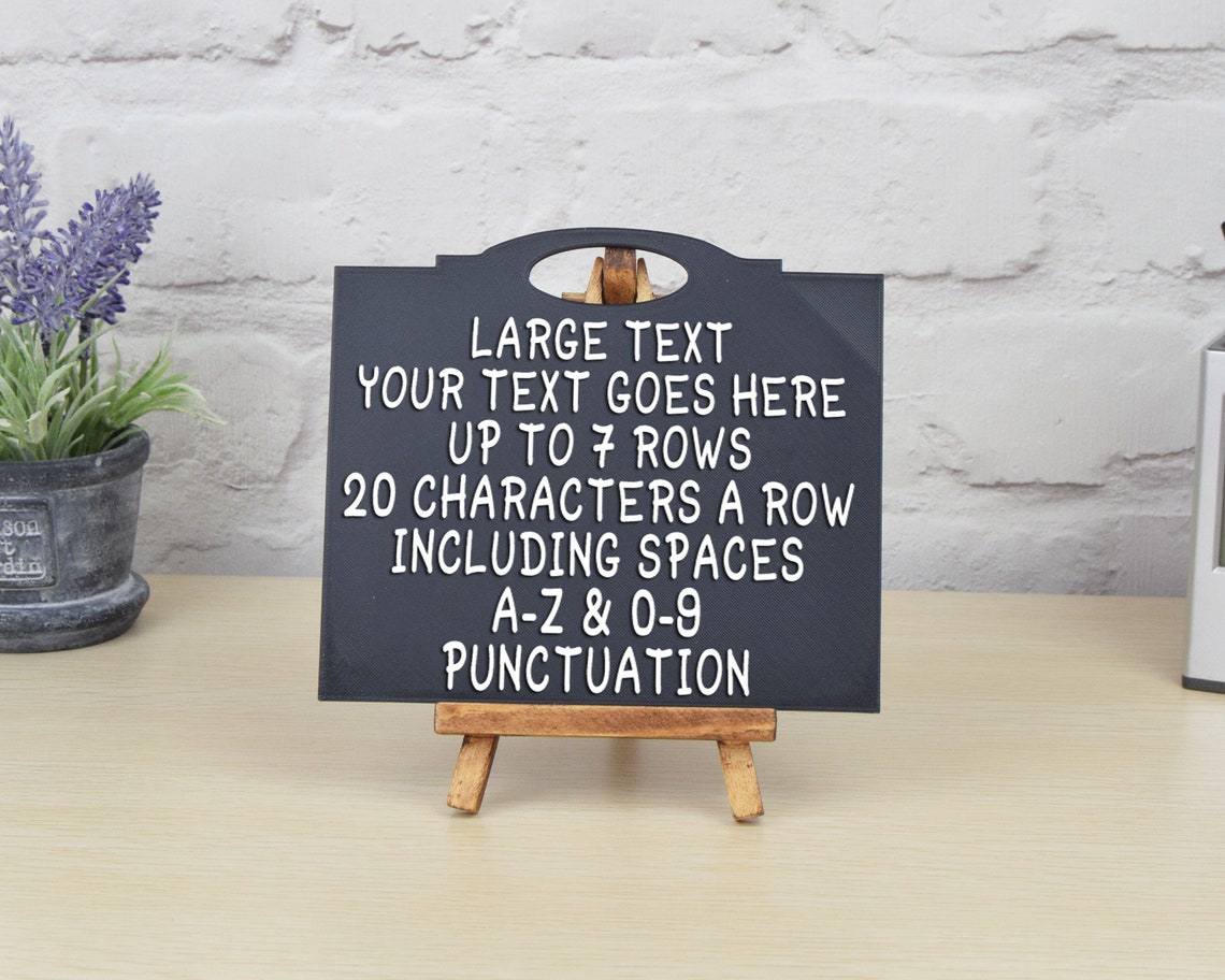 Extra Large Backboard Style Sign. Table Sign or Display Sign. Stylish ...