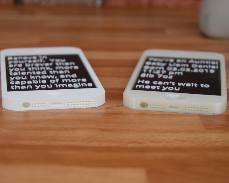 Birthday phone shaped gift with YOUR TEXT MESSAGE on. image 5