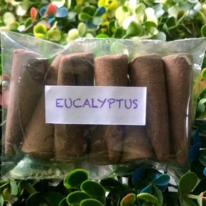 Eucalyptus Incense Cones - 100% Natural Incense Cones - Christmas Incense Cones - Traditional Indian Incense - ICYY