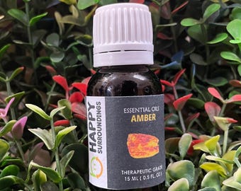 Amber Essential Oils - Pure Natural Aromatherapy Massage Oil - Therapeutic Grade - Pure Natural Oil - EOAM