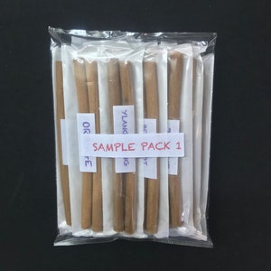 Sample Pack of Incense  Dhoop Sticks with stand- Natural Dhoop Sticks-Christmas Incense  Dhoop Sticks -Traditional Indian Incense - IDSA