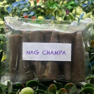 Nag Champa Backflow Incense Cones-100% Natural Incense Cones-Backflow incense cone-Christmas Incense Cones- Traditional Indian Incense - IBC