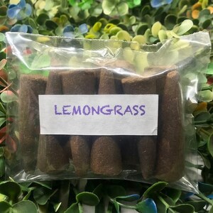Lemongrass Backflow Incense Cones-100% Natural Incense Cones-Backflow incense cone-Christmas Incense Cones- Traditional Indian Incense - IBC