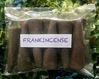Frankincense Backflow Incense Cones-100% Natural Incense Cones-Backflow incense cone-Christmas Incense Cones-Traditional Indian Incense-IBC