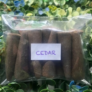 Cedar Incense Cones - 100% Natural Incense Cones - Christmas Incense Cones - Traditional Indian Incense - IC