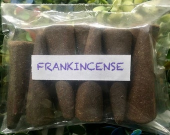 Frankincense Incense Cones - 100% Natural Incense Cones - Christmas Incense Cones - Traditional Indian Incense - ICF