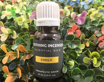 Amber Essential Oils - Pure Natural Aromatherapy Massage Oil - Therapeutic Grade - Pure Natural Oil - EOAM