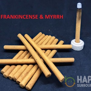 Weihrauch & Myrrhe Weihrauch DhoopSticks-100% Natürliche Bambusless Dhoop Räucherstäbchen-Weihnachts Räucherstäbchen-Traditionelle indische Räucherstäbchen-IDSFM
