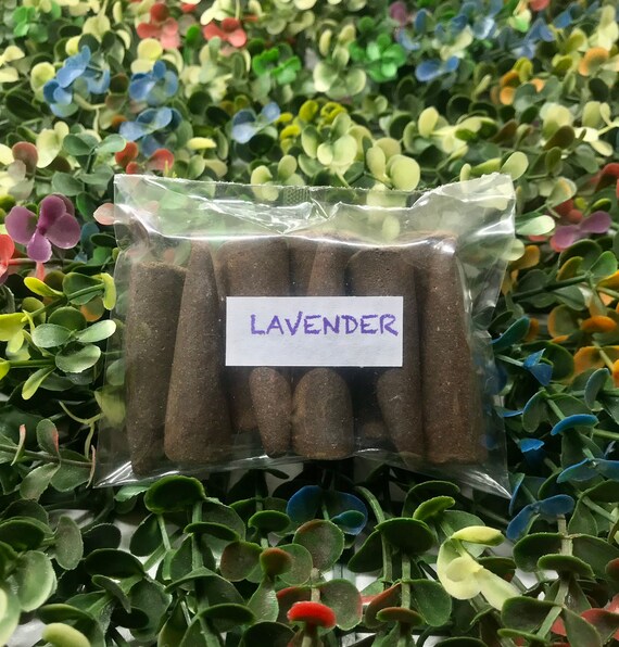 Lavender Incense Cones 100 Natural Incense Cones Etsy UK