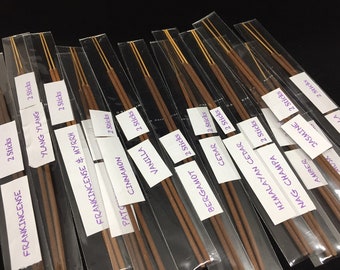 Sample Pack of Incense Sticks - 100% Natural Incense Sticks - Christmas Incense Sticks - Traditional Indian Incense - ISSP