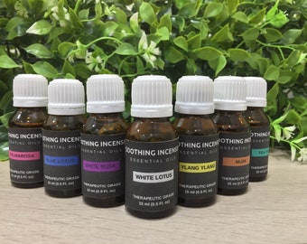 15ml Essential Oils - Pure Natural Aromatherapy Massage Oil - Therapeutic grade - Pure Natural Oil -  Choose Fragrance