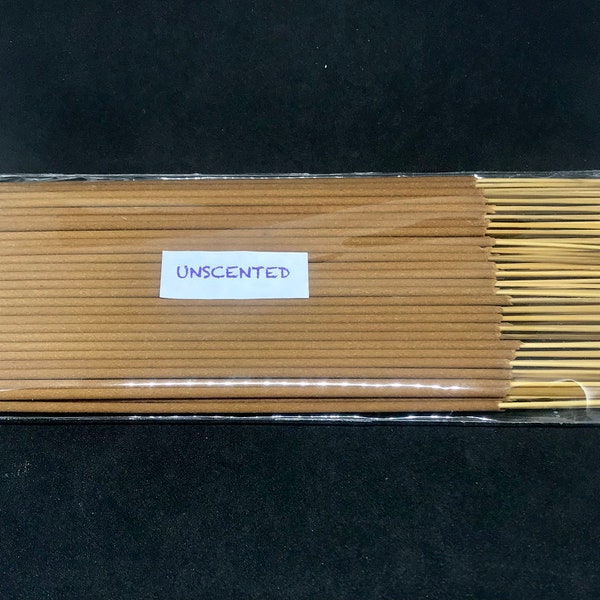 Unscented/Raw Incense Sticks - 100% Natural Incense Sticks - Christmas Incense Sticks - Traditional Indian Incense - ISUN