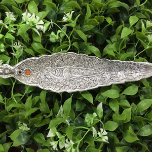 Zilveren metalen wierookhouder - wierookhouder - kerst wierookhouder - wierookstokje houder - bladontwerp IHMLS