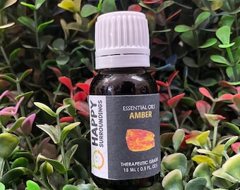 Amber Essential Oils - Pure Natural Aromatherapy Massage Oil - Therapeutic Grade - Pure Natural Oil - EOAM