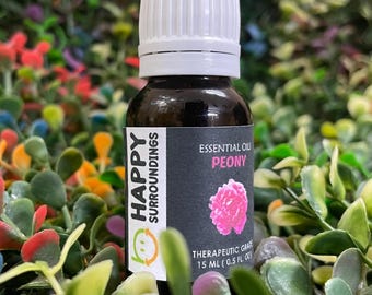 Peony Essential Oils - Pure Natural Aromatherapy Massage Oil - Therapeutic Grade - Pure Natural Oil - EOPEO