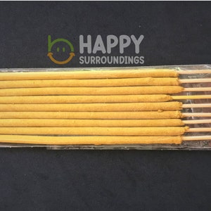 Unscented/Raw Incense Sticks (6 inch) - 100% Natural Incense Sticks - Christmas Incense Sticks - Traditional Indian Incense - ISUN