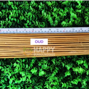Oud / Agarwood 19 inch Incense Sticks (Golden) -100% Natural Incense Sticks -Christmas Incense Sticks Traditional Indian Incense - ISOUD
