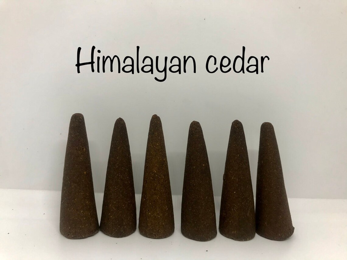 Himalayan Cedar Incense Cones 100 Natural Incense Cones Etsy