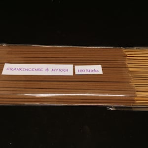 Wierook en mirre wierookstokjes - 100% natuurlijke wierookstokjes - kerstwierookstokjes - traditionele Indiase wierook - ISFM