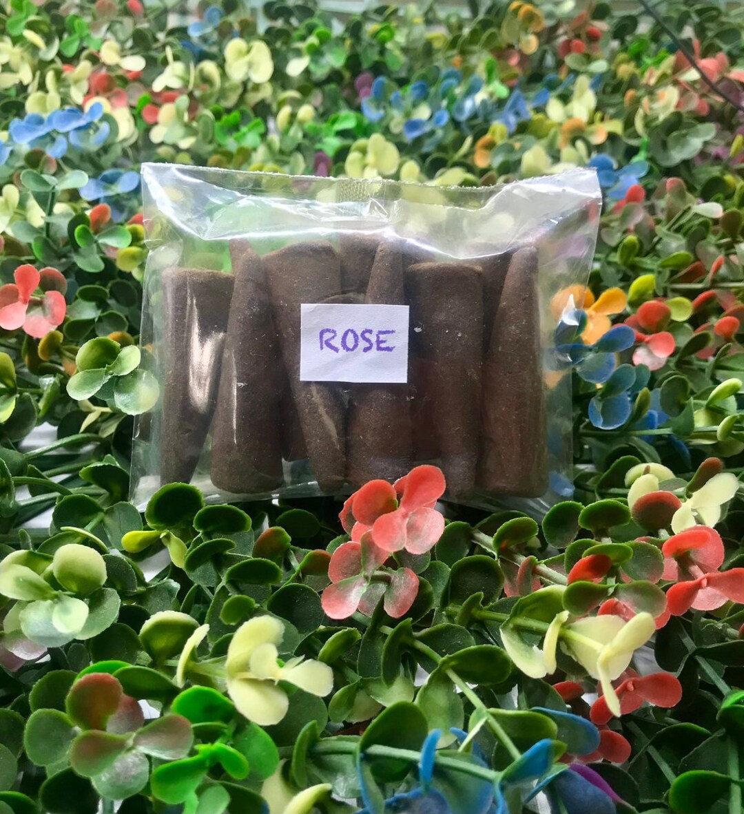 Rose Incense Cones 100 Natural Incense Cones Christmas Incense Cones Traditional Indian Incense