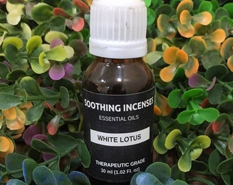 Ätherische Öle aus weißem Lotus – reines natürliches Aromatherapie-Massageöl – therapeutische Qualität – reines natürliches Öl – EOWL