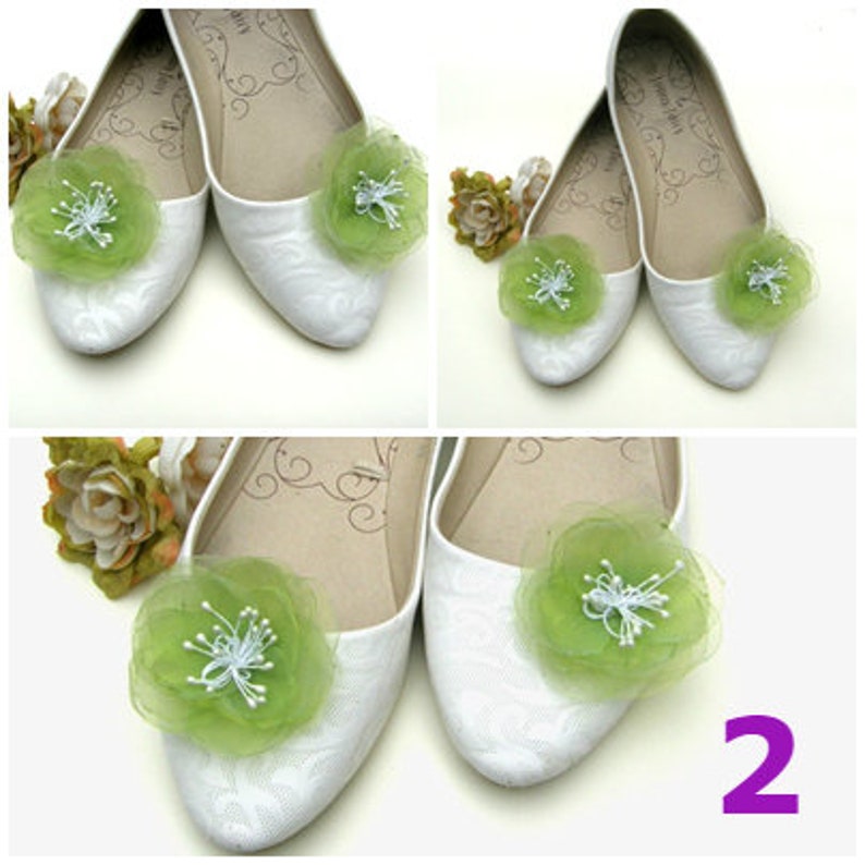 handicrafts Shoe clips various colors flowers