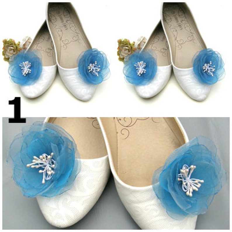 handicrafts Shoe clips various colors flowers