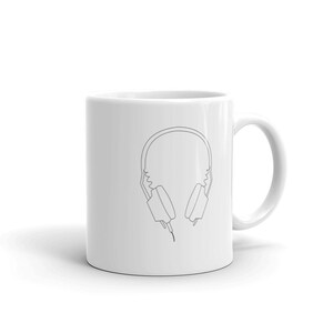 Hip Hop Mug, Hip Hop Drum Machine, Beat Maker Headphones, Hip Hop Art Mug, Coffee Music Gift, Personalized Mug, Coffee Mug For Men & Women