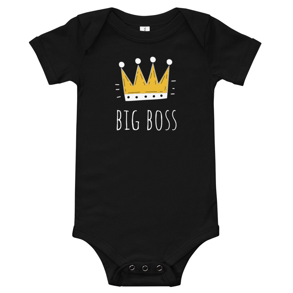 Baby Unisex Big Boss Baby One Piece Bodysuit, Infant Bodysuit, Unique  Baby Outfit, New Baby Gift, Baby Shower Gift
