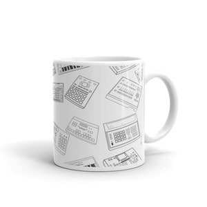 Music Drum Machines White Mug, Unique Coffee Mugs, Novelty Coffee Cup, Gift Idea