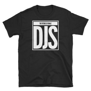 T Shirt Music Retro - Female Dj Girl Power T Shirt, Unisex Adult Clothing, Shirt Designs, Gift Ideas