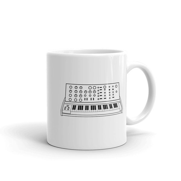 Synthesizer Mug, Keyboard MiniKeyboard, Synth Mug, Coffee Music Gift, Personalized Mug, Coffee Mug For Men & Women