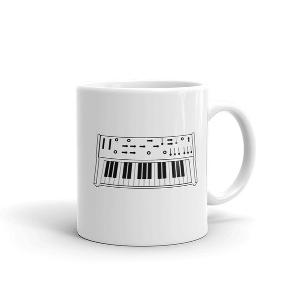 Music Lover, Synthesizer Gift, Keyboard Rogue, Synth Mug, Coffee Music Gift, Personalized Mug, Coffee Mug For Men & Women