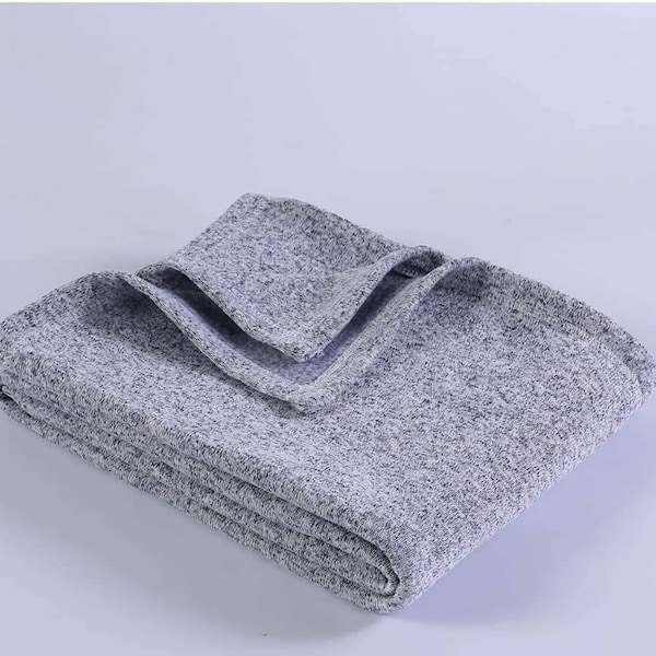 Blank gray sweater fleece sublimation blankets