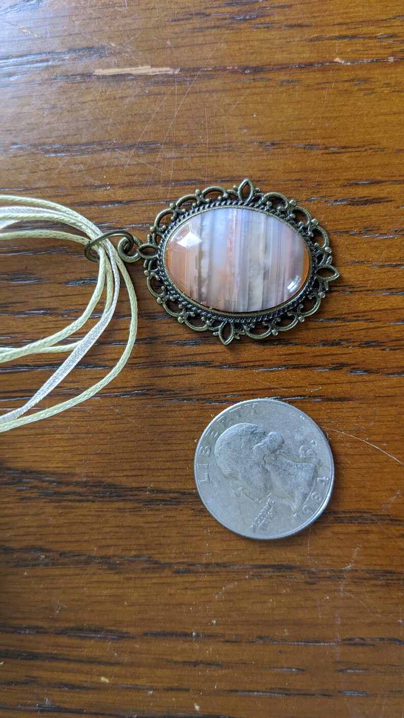 Carnelian cabochon necklace