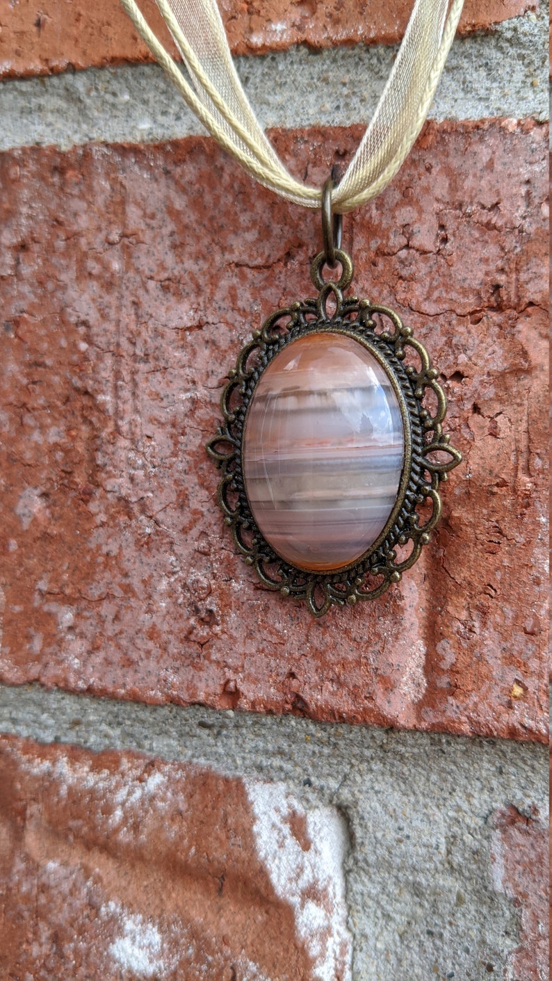 Carnelian cabochon necklace